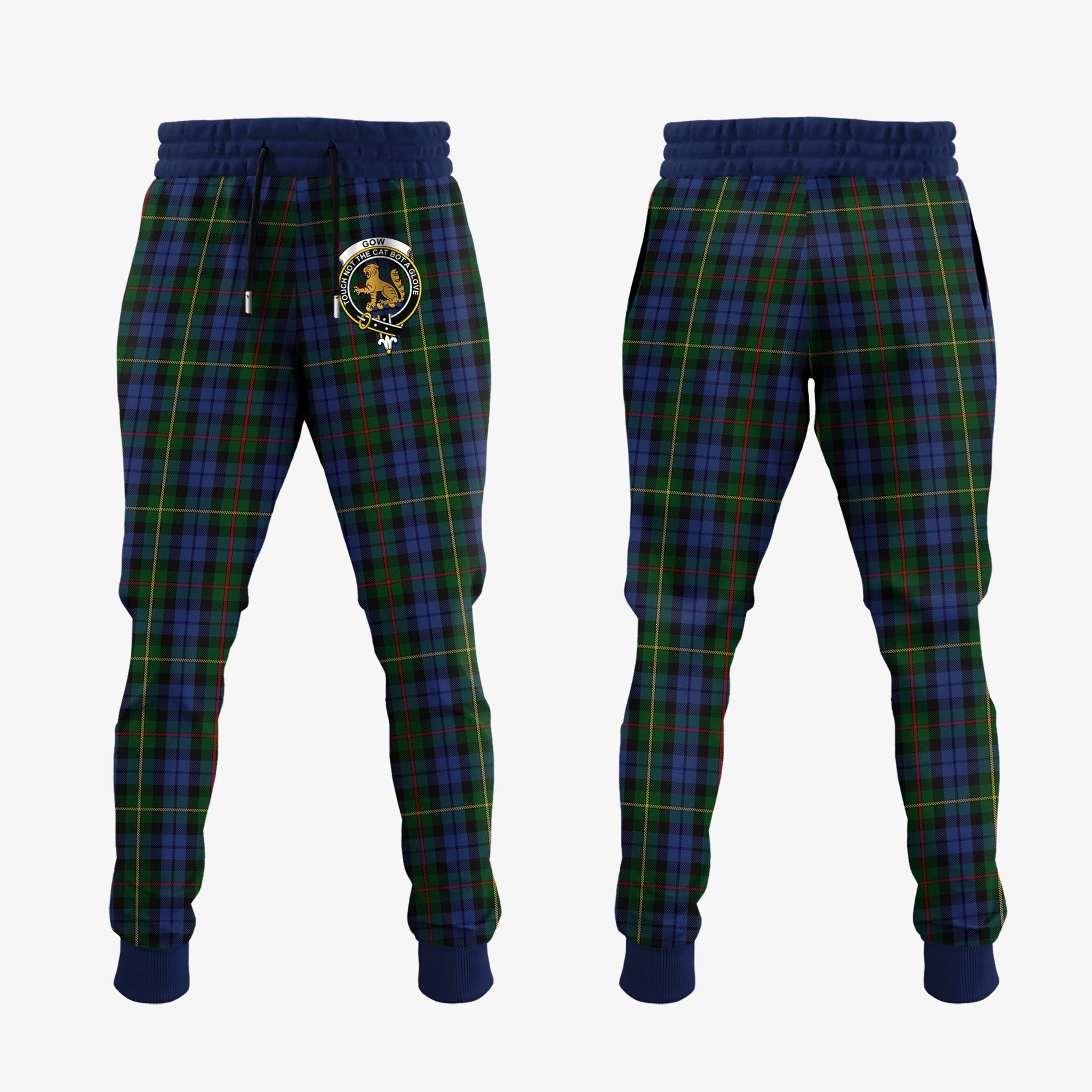 Clan Gow Hunting Tartan Crest Jogger Sweatpants WY33 Clan Gow Tartan Today   