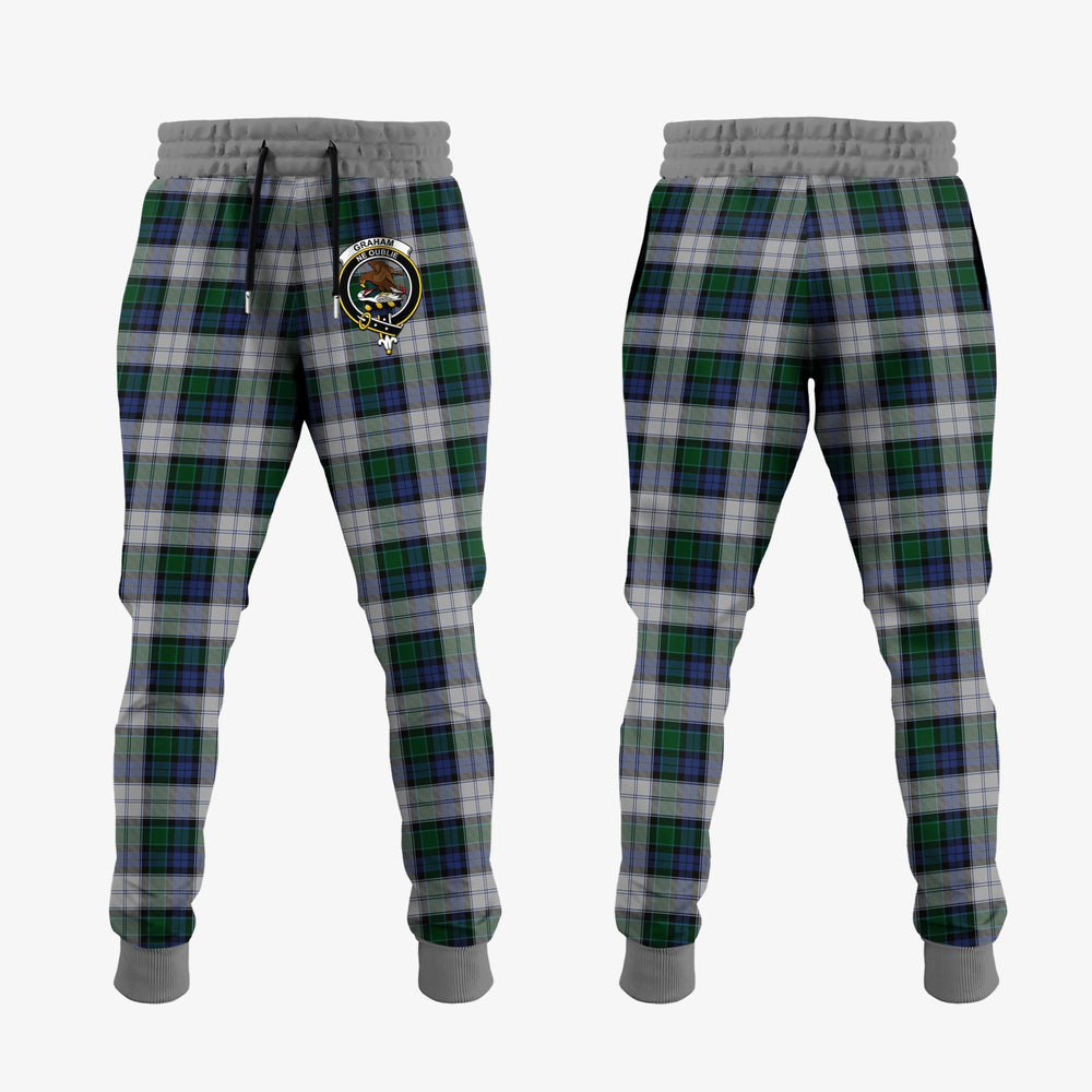 Clan Graham Dress Tartan Crest Jogger Sweatpants UB43 Clan Graham Tartan Today   