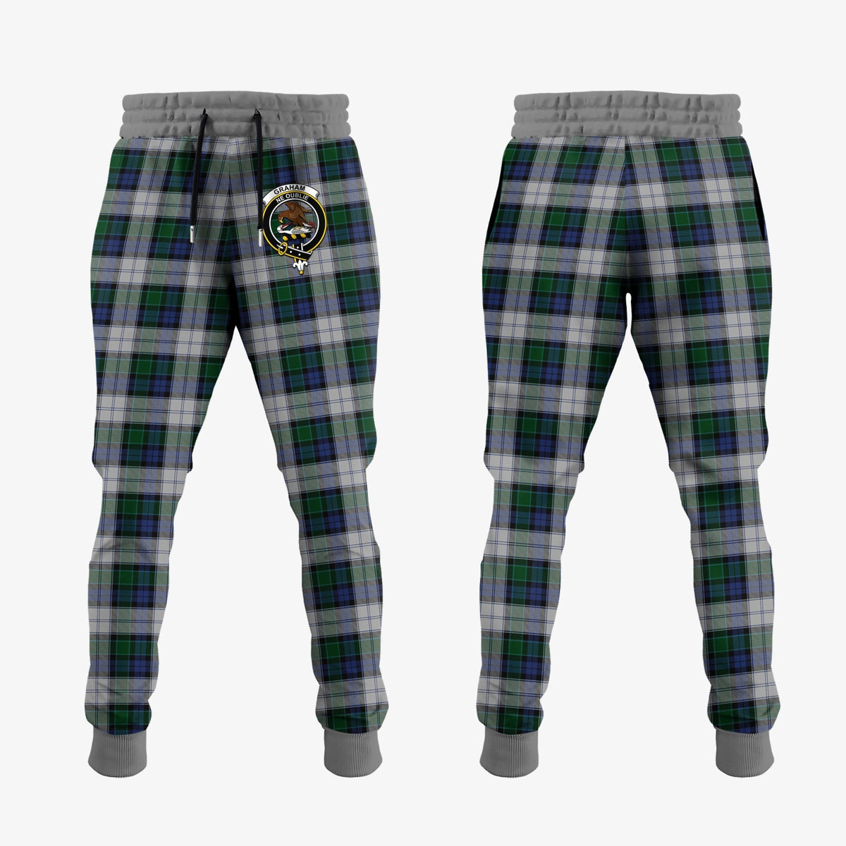 Clan Graham Dress Tartan Crest Jogger Sweatpants UB43 Clan Graham Tartan Today   