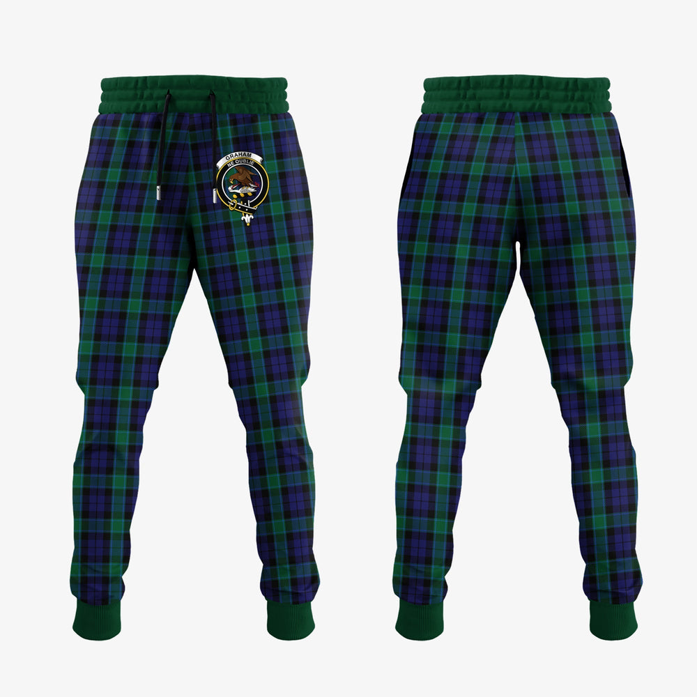 Clan Graham Of Menteith Tartan Crest Jogger Sweatpants CZ15 Clan Graham Tartan Today   