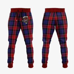 Clan Graham Of Menteith Red Tartan Crest Jogger Sweatpants ZP48 Clan Graham Tartan Today   