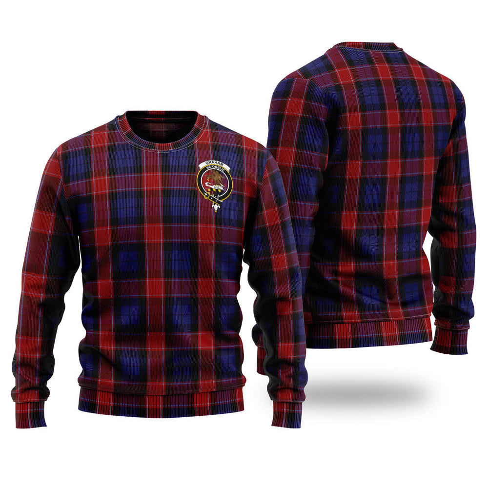 Clan Graham Of Menteith Red Tartan Christmas Ugly Sweater WC99 Graham Of Menteith Red Tartan Tartan Sweater   