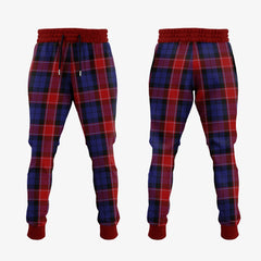 Clan Graham Of Menteith Red Tartan Crest Jogger Sweatpants ZP48 Clan Graham Tartan Today   