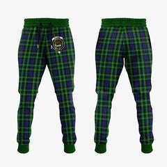 Clan Graham Of Montrose Tartan Crest Jogger Sweatpants TA45 Clan Rose Tartan Today   