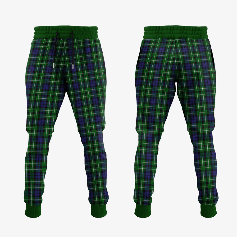Clan Graham Of Montrose Tartan Crest Jogger Sweatpants TA45 Clan Rose Tartan Today   