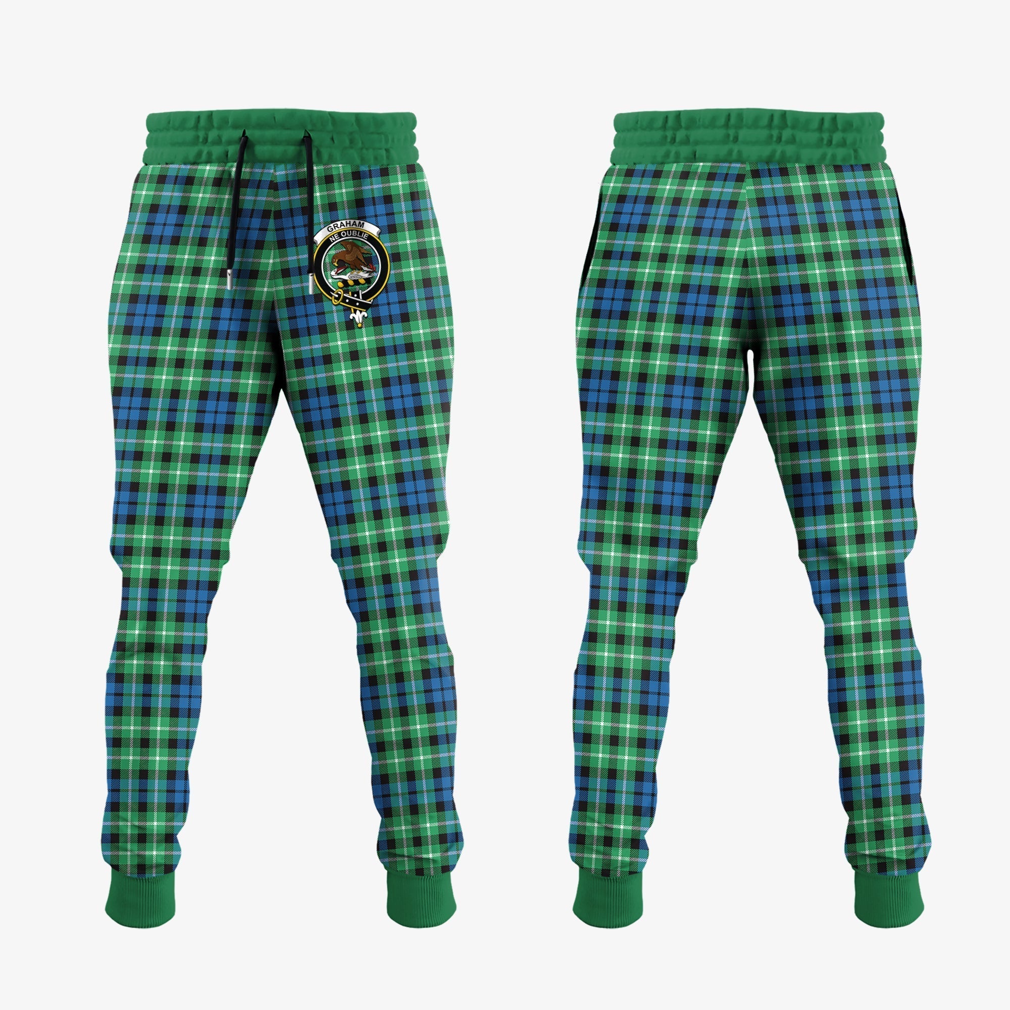 Clan Graham Of Montrose Ancient Tartan Crest Jogger Sweatpants AT20 Clan Rose Tartan Today   
