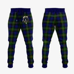 Clan Gunn Modern Tartan Crest Jogger Sweatpants UR86 Clan Gunn Tartan Today   