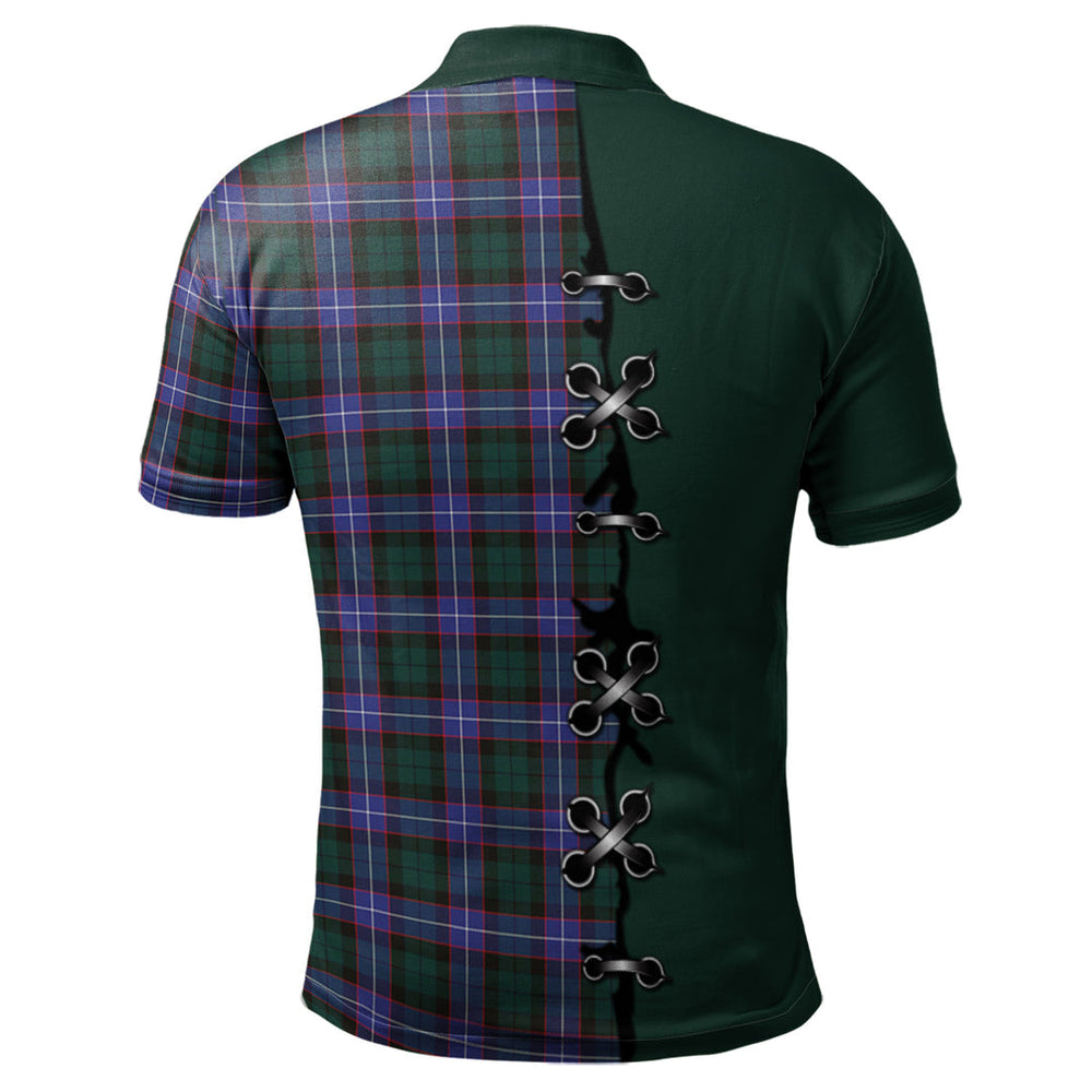Clan Guthrie Modern Tartan Polo Shirt - Lion Rampant And Celtic Thistle Style FP31 Guthrie Modern Tartan Tartan Polo   