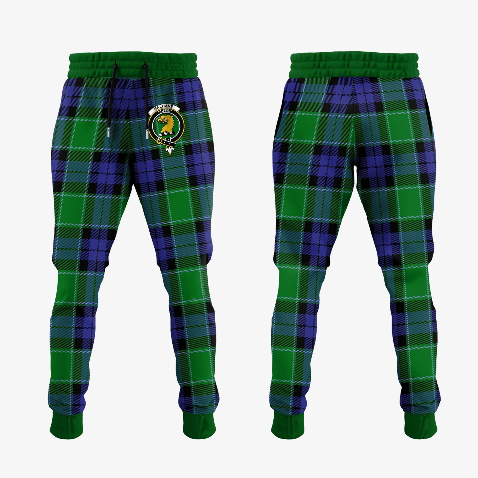 Clan Haldane Tartan Crest Jogger Sweatpants HB47 Clan Haldane Tartan Today   