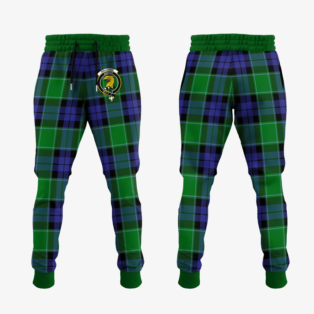 Clan Haldane Tartan Crest Jogger Sweatpants HB47 Clan Haldane Tartan Today   