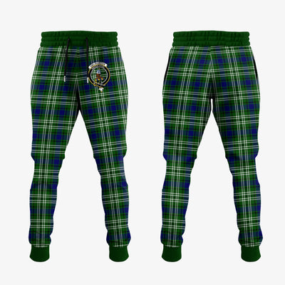 Clan Haliburton Tartan Crest Jogger Sweatpants