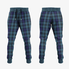 Clan Hannay Blue Tartan Crest Jogger Sweatpants YP44 Clan Hannay Tartan Today   