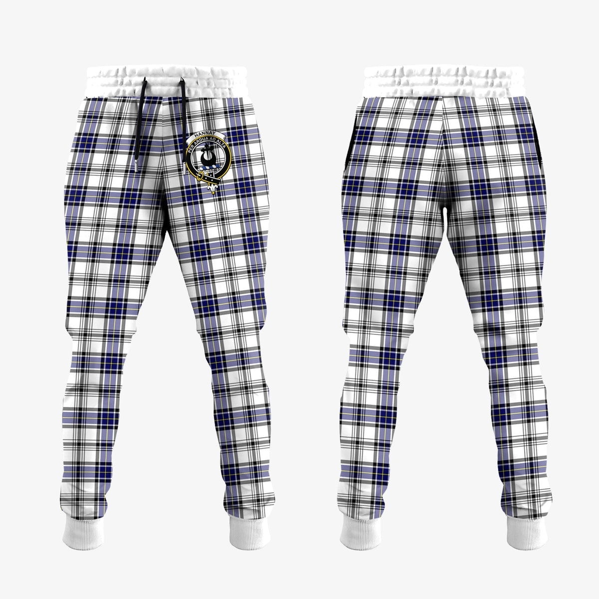Clan Hannay Modern Tartan Crest Jogger Sweatpants HU81 Clan Hannay Tartan Today   