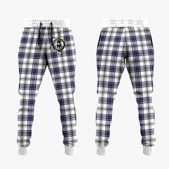 Clan Hannay Modern Tartan Crest Jogger Sweatpants HU81 Clan Hannay Tartan Today   