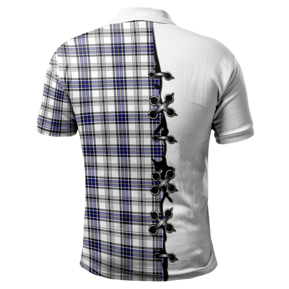 Clan Hannay Modern Tartan Polo Shirt - Lion Rampant And Celtic Thistle Style OC15 Hannay Modern Tartan Tartan Polo   