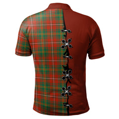 Clan Hay Ancient Tartan Polo Shirt - Lion Rampant And Celtic Thistle Style CA39 Hay Ancient Tartan Tartan Polo   