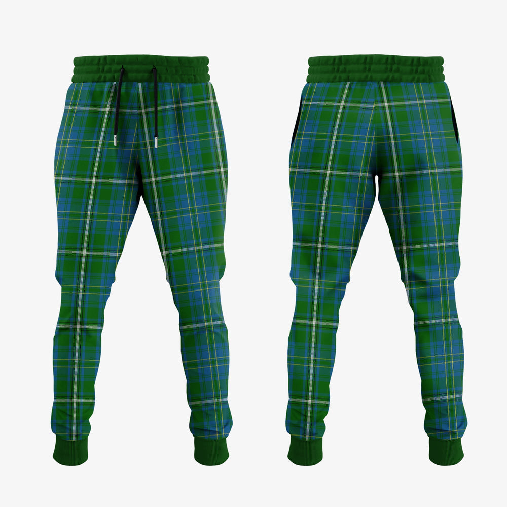 Clan Hay Hunting Tartan Crest Jogger Sweatpants TA90 Clan Hay Tartan Today   