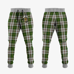 Clan Hay White Dress Tartan Crest Jogger Sweatpants XC41 Clan Hay Tartan Today   