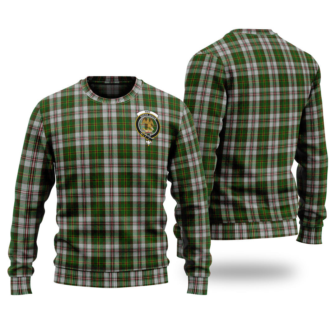 Clan Hay White Dress Tartan Christmas Ugly Sweater IO57 Hay White Dress Tartan Tartan Sweater   