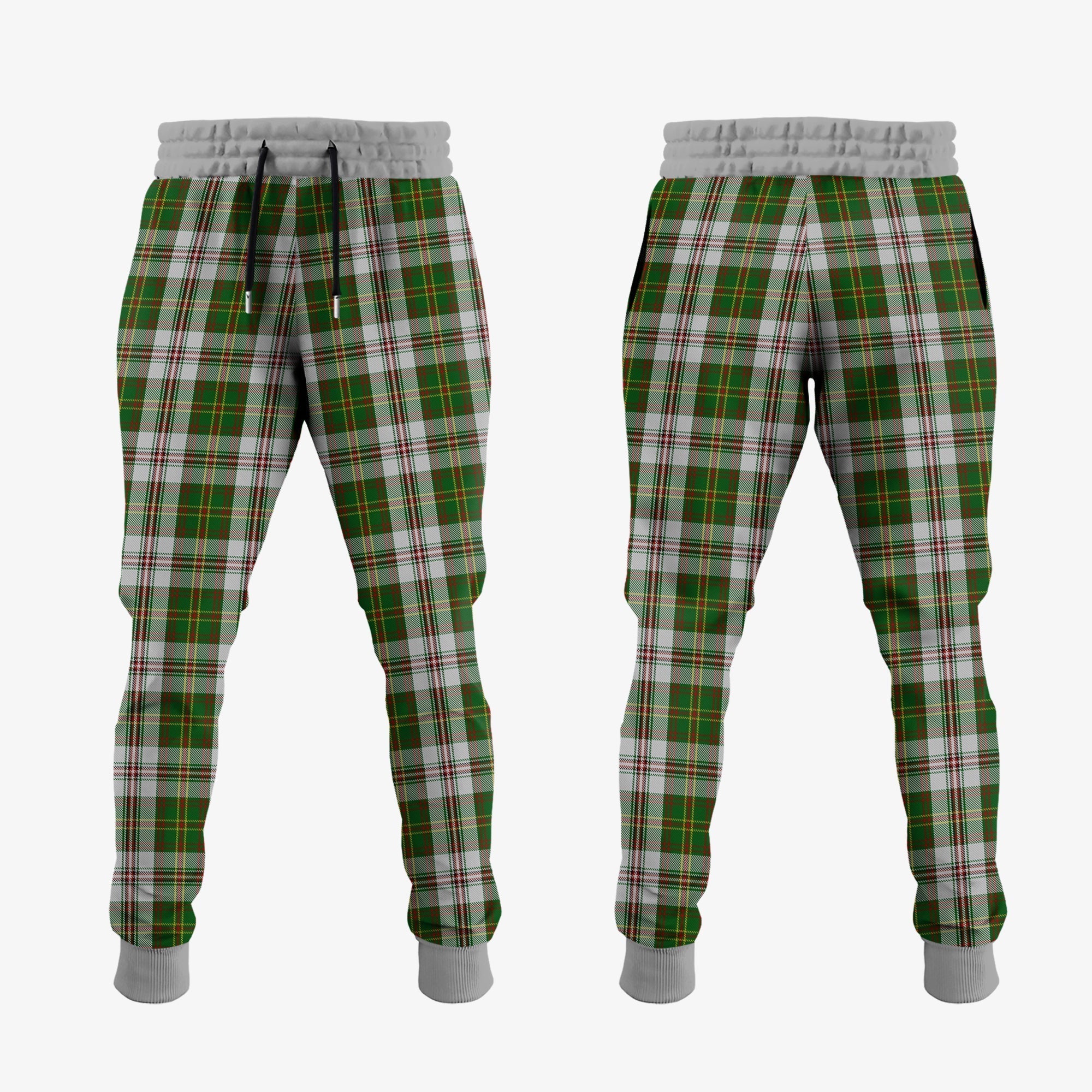 Clan Hay White Dress Tartan Crest Jogger Sweatpants XC41 Clan Hay Tartan Today   