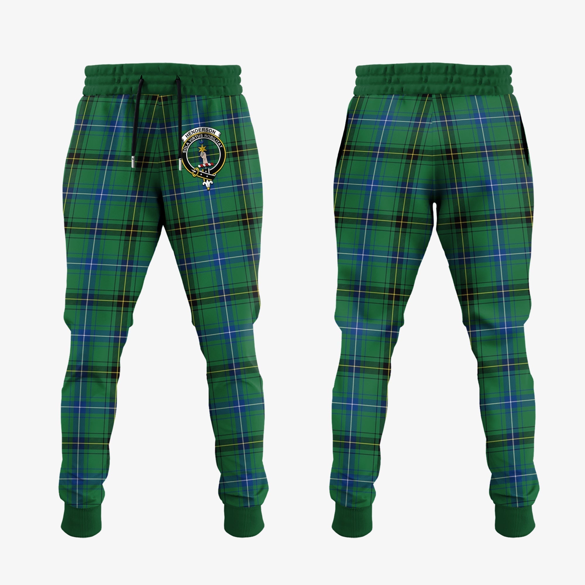 Clan Henderson Ancient Tartan Crest Jogger Sweatpants UI77 Clan Henderson Tartan Today   