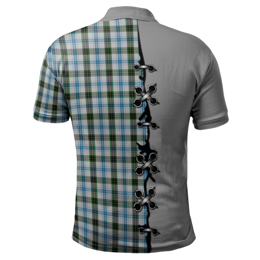 Clan Henderson Dress Tartan Polo Shirt - Lion Rampant And Celtic Thistle Style TG67 Henderson Dress Tartan Tartan Polo   