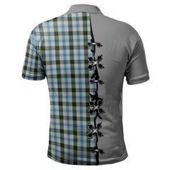 Clan Henderson Dress Tartan Polo Shirt - Lion Rampant And Celtic Thistle Style TG67 Henderson Dress Tartan Tartan Polo   