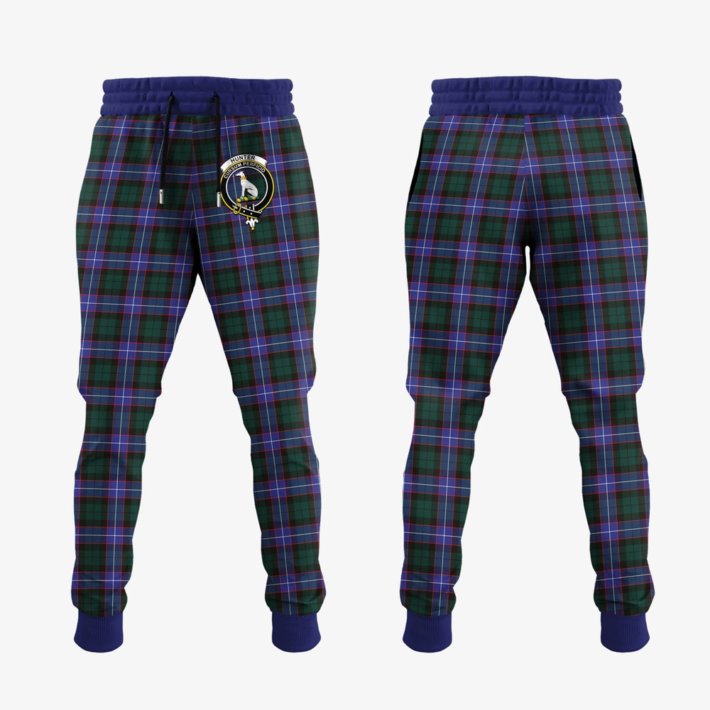 Clan Hunter Modern Tartan Crest Jogger Sweatpants YQ53 Clan Hunter Tartan Today   