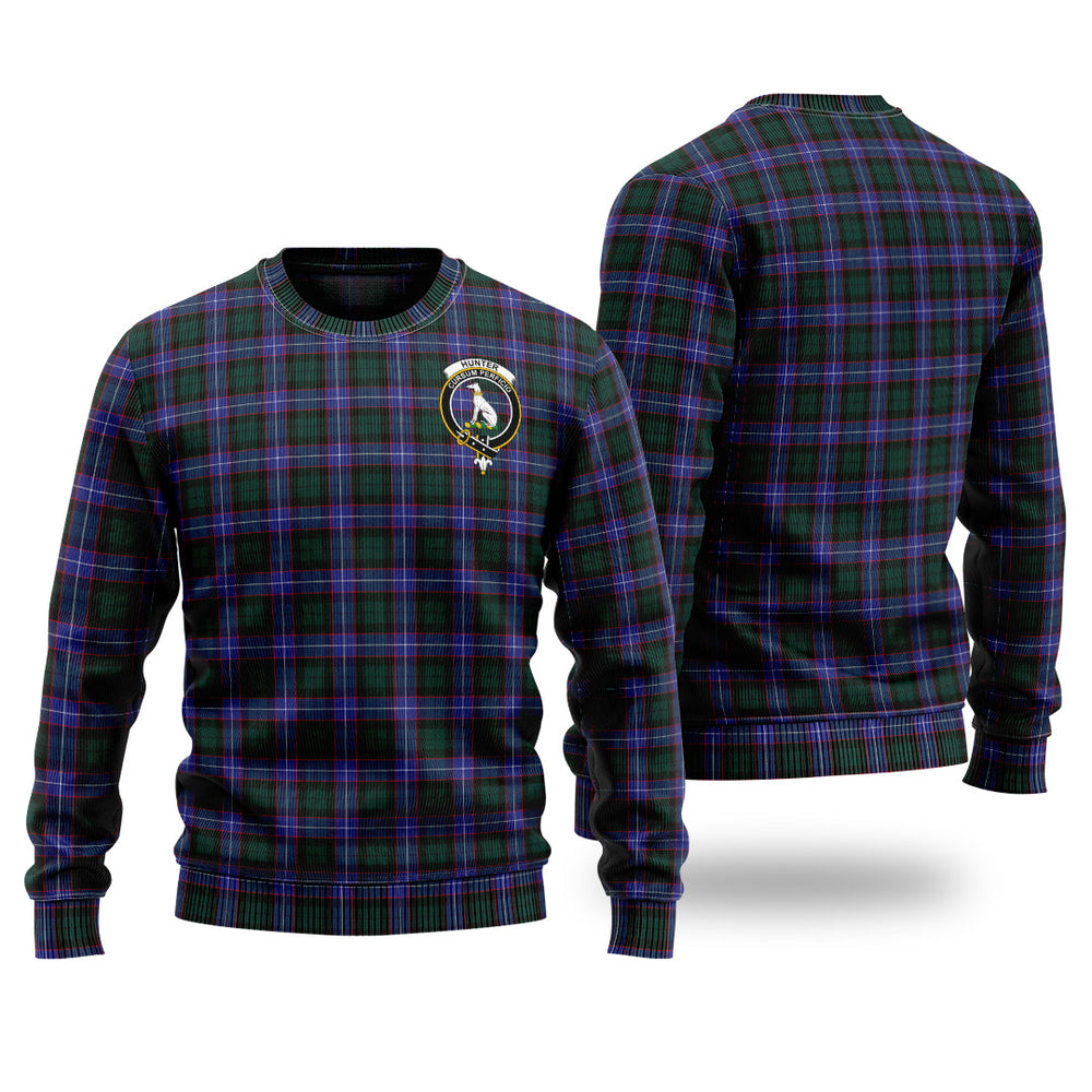 Clan Hunter Modern Tartan Christmas Ugly Sweater DK56 Hunter Modern Tartan Tartan Sweater   