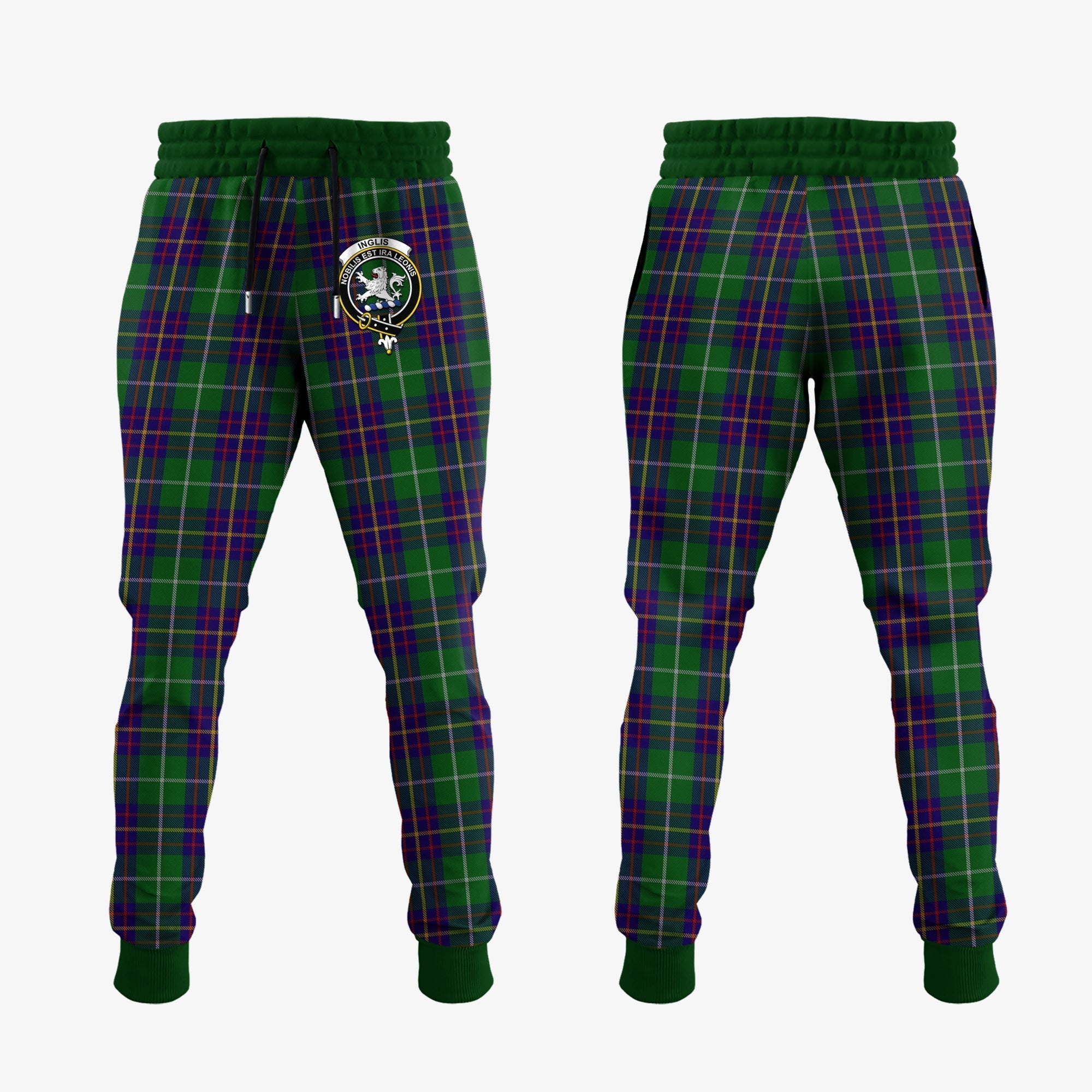 Clan Inglis Tartan Crest Jogger Sweatpants QD31 Clan Inglis Tartan Today   