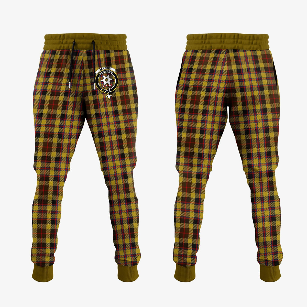 Clan Jardine Tartan Crest Jogger Sweatpants GP18 Clan Jardine Tartan Today   
