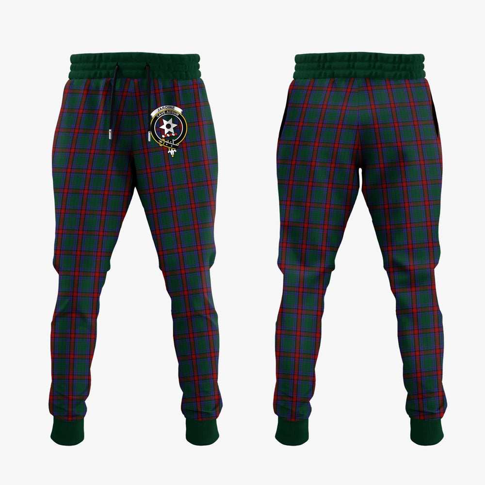 Clan Jardine Dress Tartan Crest Jogger Sweatpants LL48 Clan Jardine Tartan Today   
