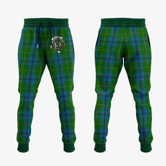 Clan Johnstone Tartan Crest Jogger Sweatpants EC51 Clan Johnstone Tartan Today   