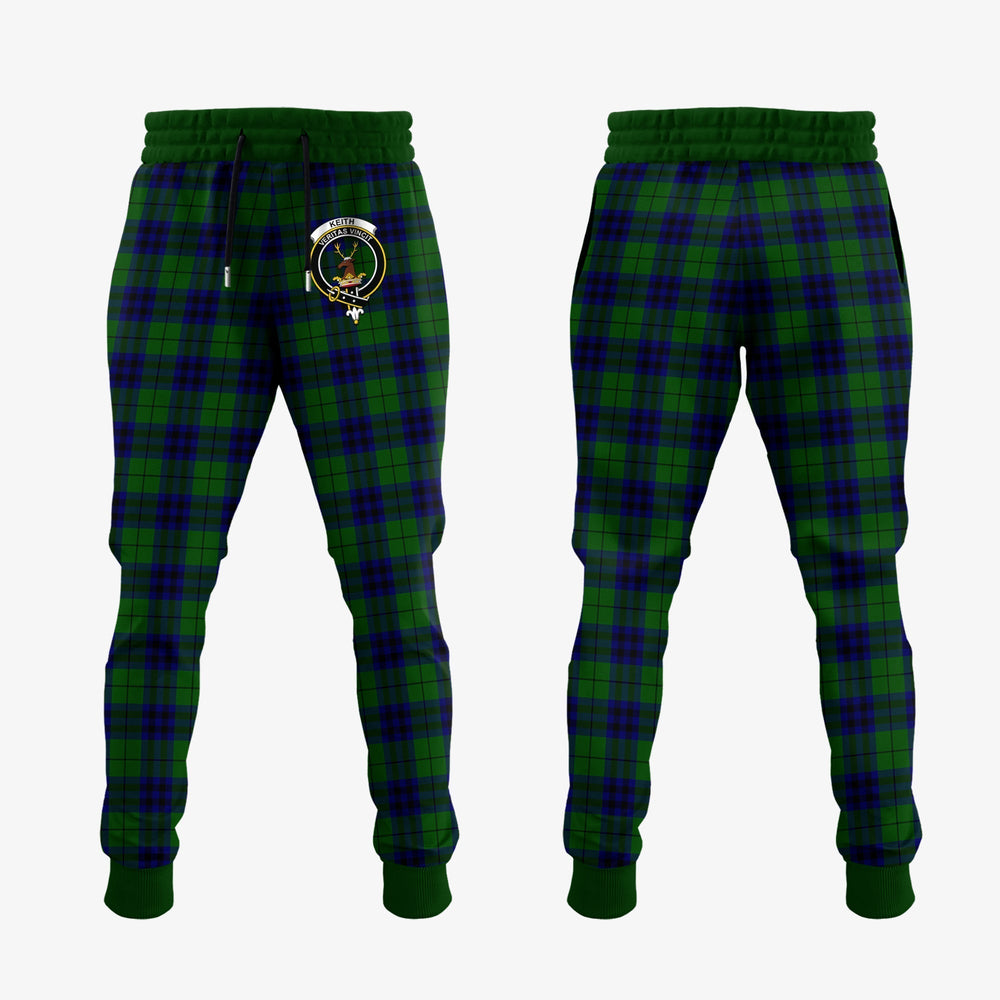 Clan Keith Modern Tartan Crest Jogger Sweatpants QF49 Clan Keith Tartan Today   