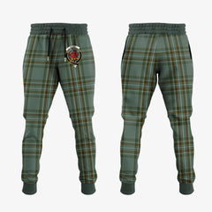 Clan Kelly Dress Tartan Crest Jogger Sweatpants LW64 Clan Kelly Tartan Today   