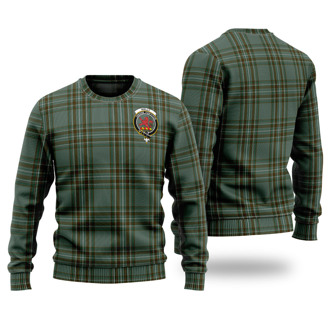 Clan Kelly Dress Tartan Christmas Ugly Sweater OH17 Kelly Dress Tartan Tartan Sweater   