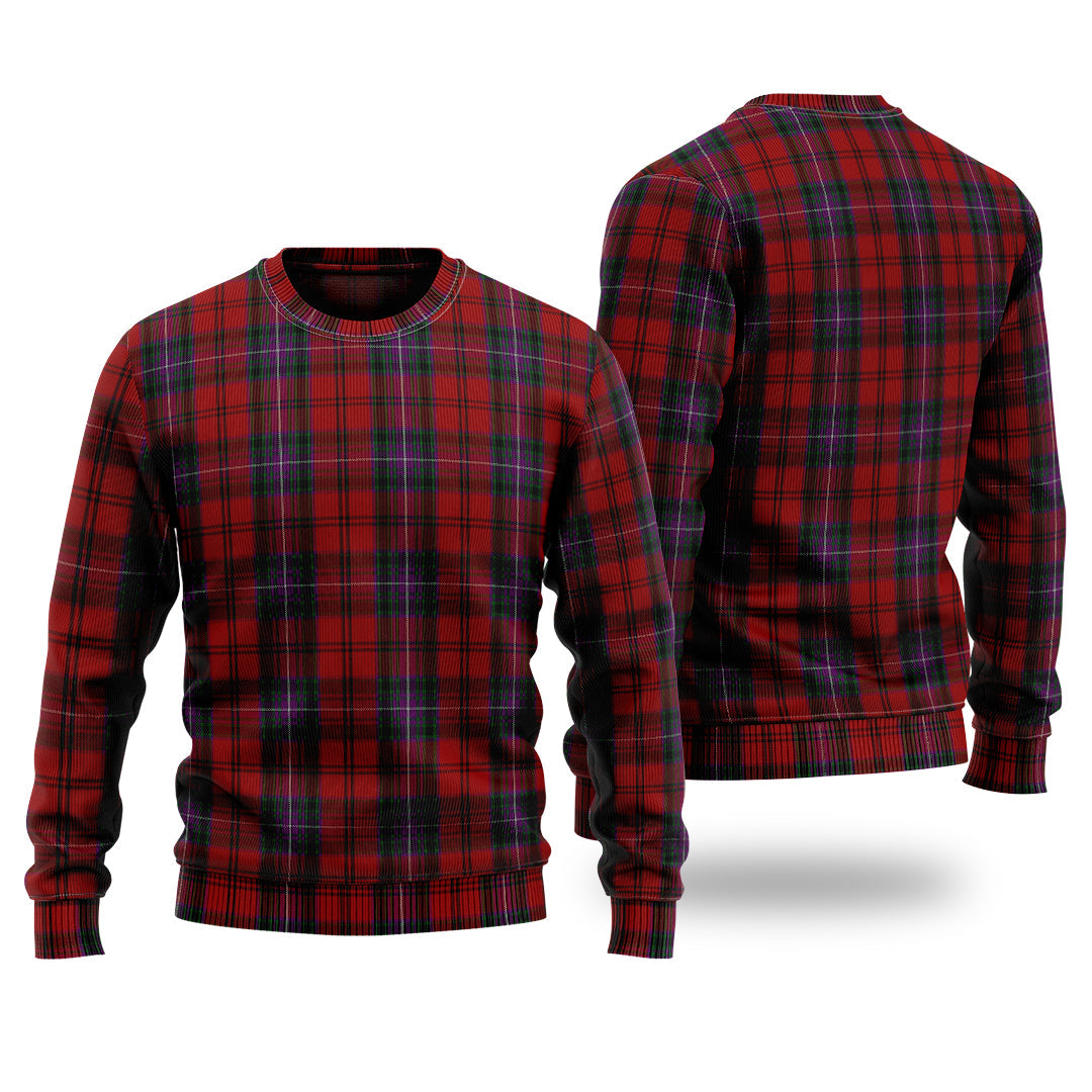 Clan Kelly Of Sleat Red Tartan Christmas Ugly Sweater VF43 Kelly Of Sleat Red Tartan Tartan Sweater   