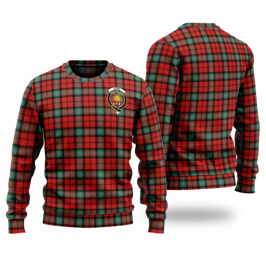 Clan Kerr Ancient Tartan Christmas Ugly Sweater QK84 Kerr Ancient Tartan Tartan Sweater   
