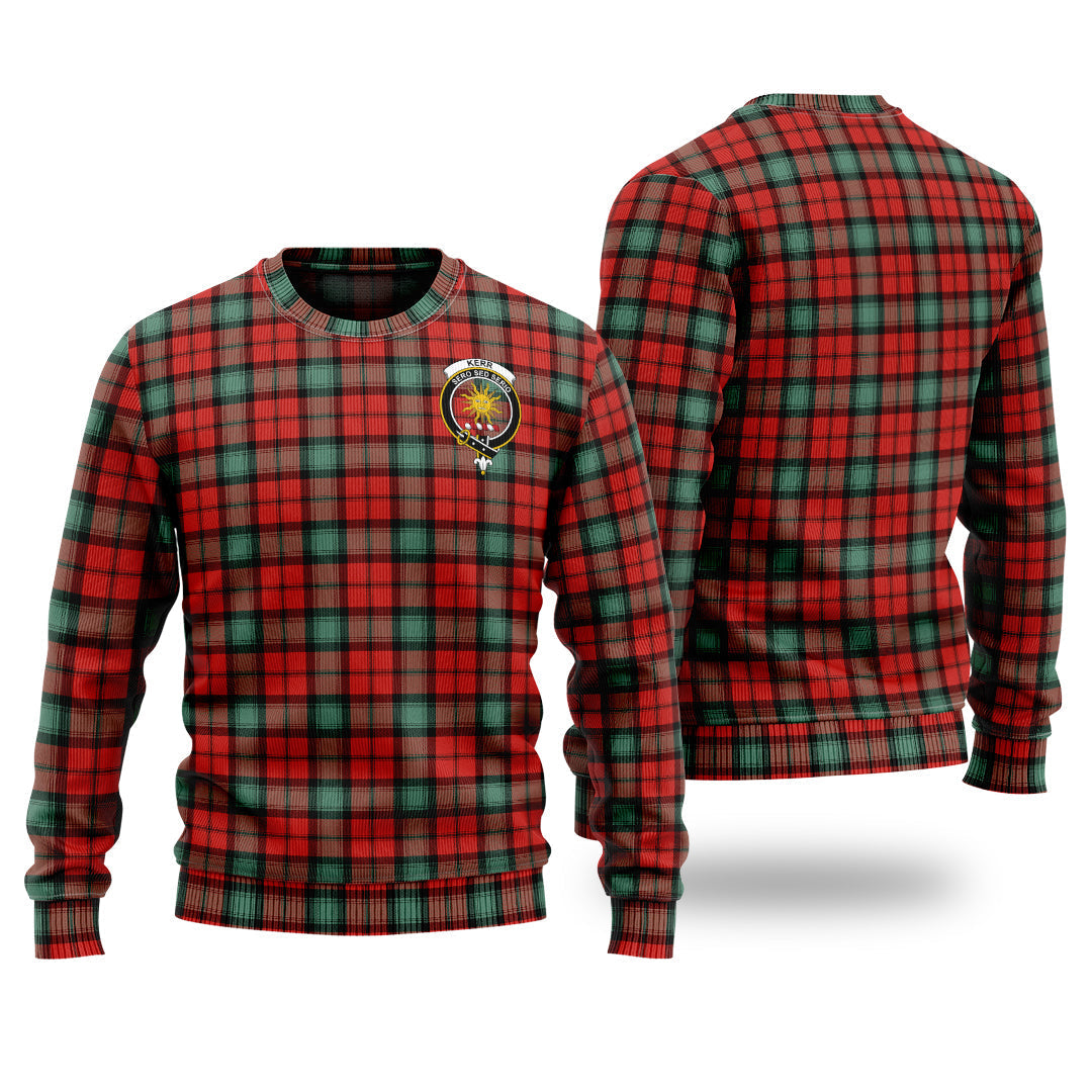 Clan Kerr Ancient Tartan Christmas Ugly Sweater QK84 Kerr Ancient Tartan Tartan Sweater   