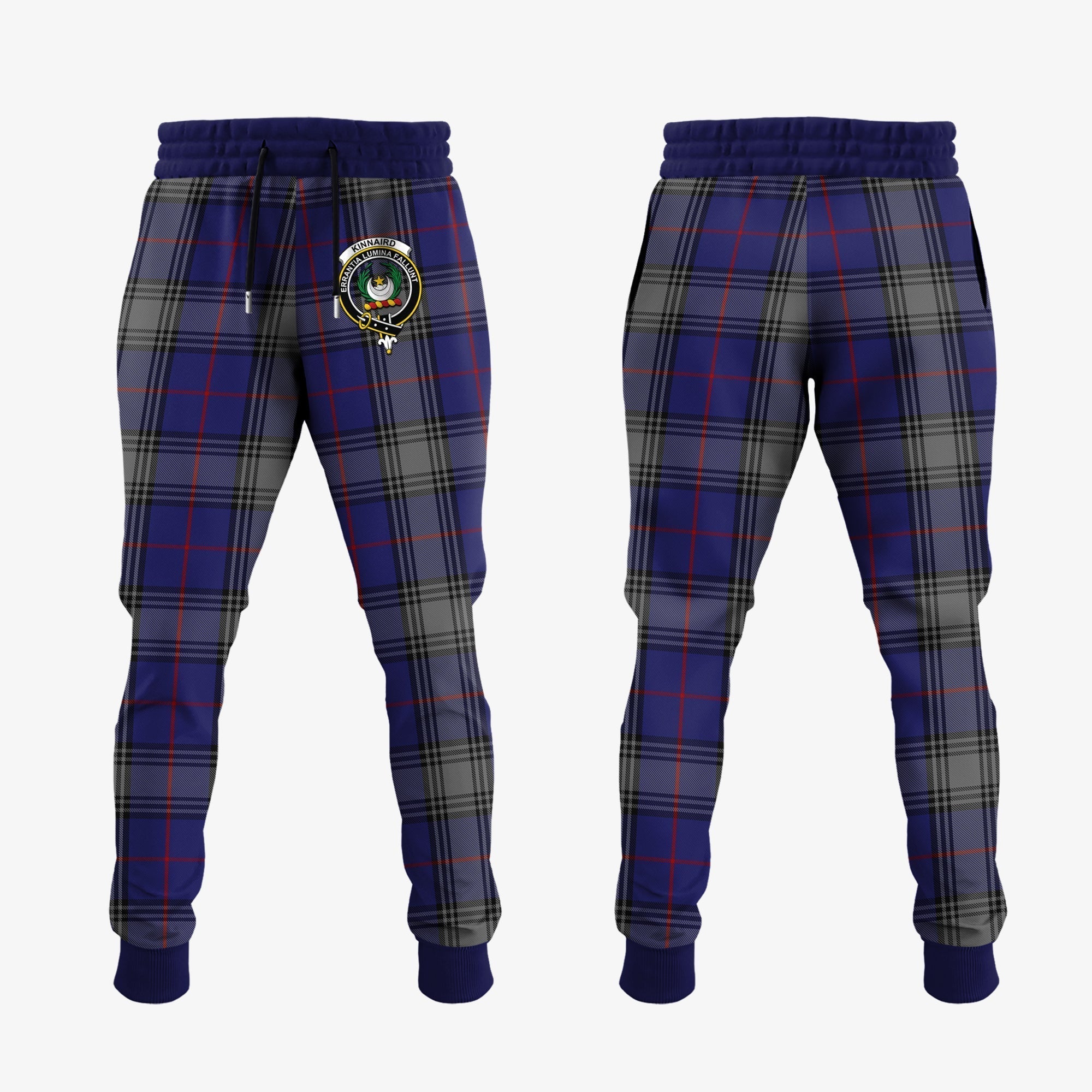 Clan Kinnaird Tartan Crest Jogger Sweatpants NI91 Clan Kinnaird Tartan Today   