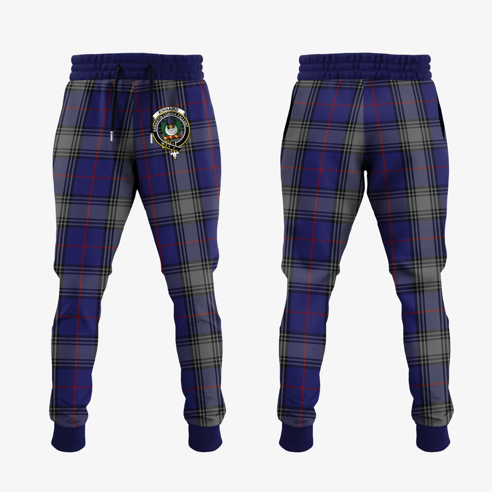 Clan Kinnaird Tartan Crest Jogger Sweatpants NI91 Clan Kinnaird Tartan Today   