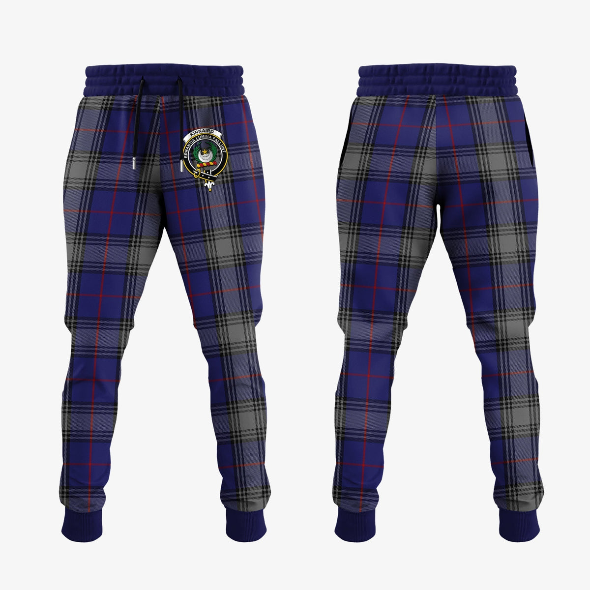 Clan Kinnaird Tartan Crest Jogger Sweatpants NI91 Clan Kinnaird Tartan Today   