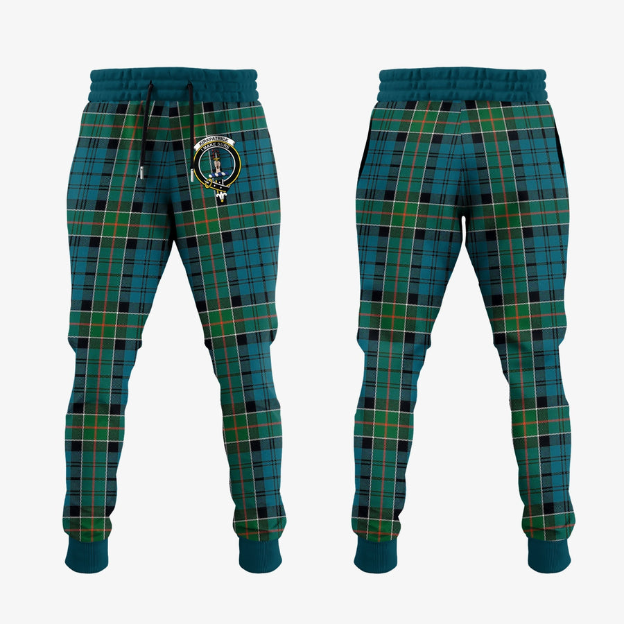 Clan Kirkpatrick Tartan Crest Jogger Sweatpants