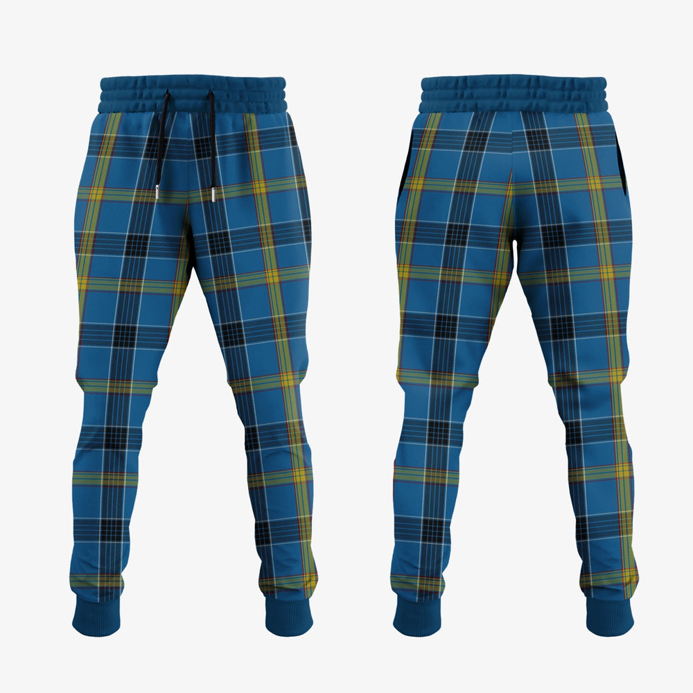 Clan Laing Tartan Crest Jogger Sweatpants ZH61 Clan Laing Tartan Today   