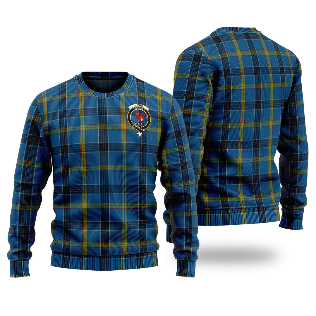 Clan Laing Tartan Christmas Ugly Sweater WP90 Laing Tartan Tartan Sweater   