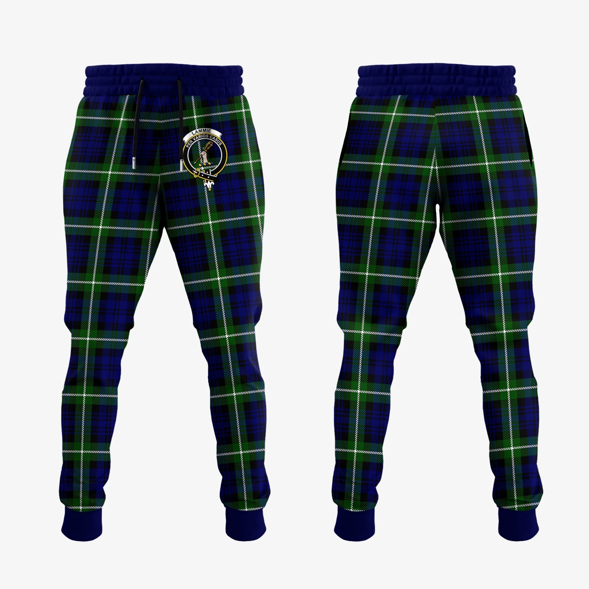 Clan Lammie Tartan Crest Jogger Sweatpants FY16 Clan Lammie Tartan Today   