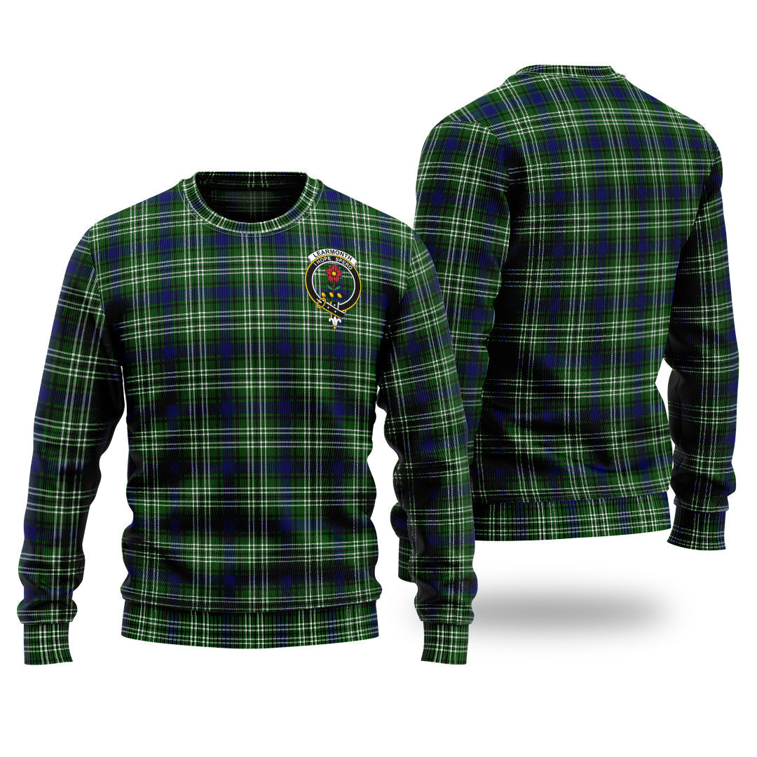 Clan Learmonth Tartan Christmas Ugly Sweater RL42 Learmonth Tartan Tartan Sweater   