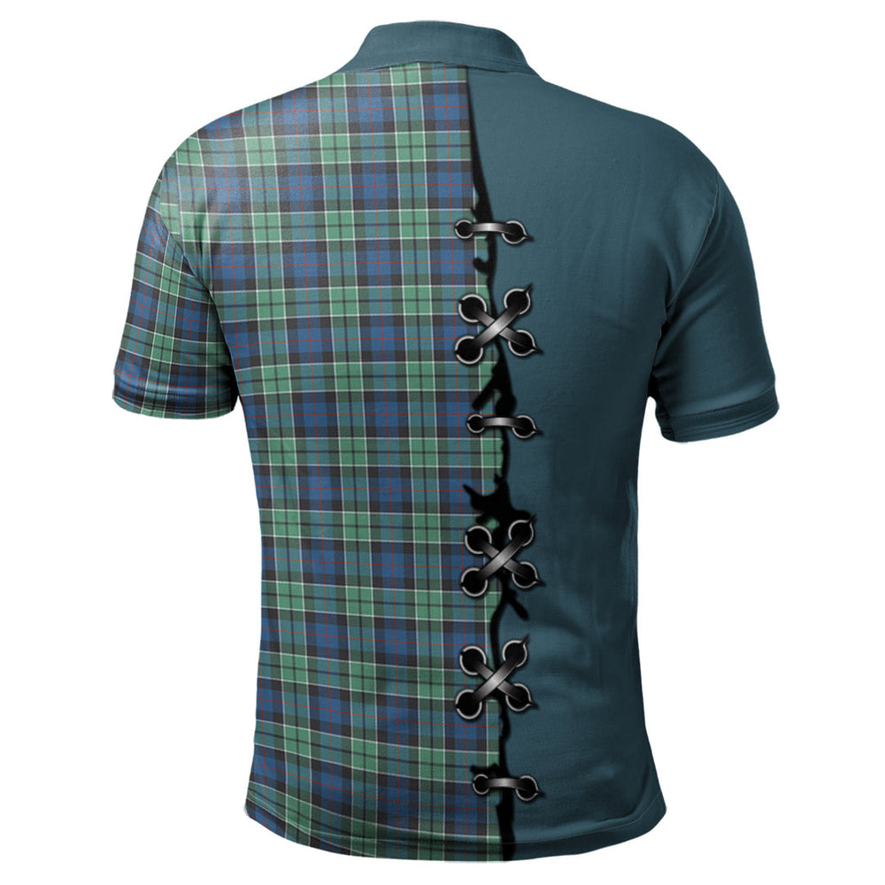 Clan Leslie Hunting Ancient Tartan Polo Shirt - Lion Rampant And Celtic Thistle Style IX18 Leslie Hunting Ancient Tartan Tartan Polo   