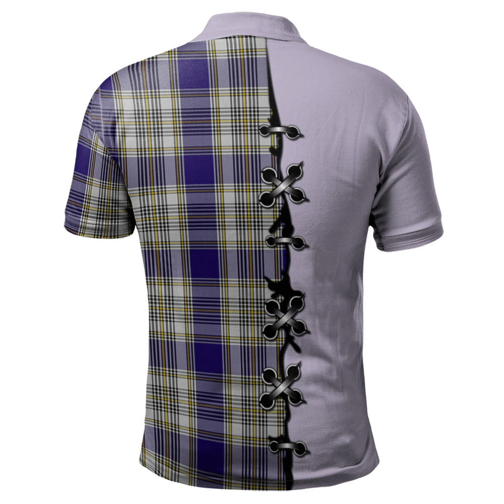 Clan LivingstonDress Tartan Polo Shirt - Lion Rampant And Celtic Thistle Style NJ54 LivingstonDress Tartan Tartan Polo   