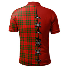 Clan Livingston Modern Tartan Polo Shirt - Lion Rampant And Celtic Thistle Style AJ80 Livingston Modern Tartan Tartan Polo   